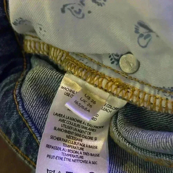 Pilcro Anthropologie Straight Leg Distressed‎ Jeans, Size 26 - Picture 13 of 13